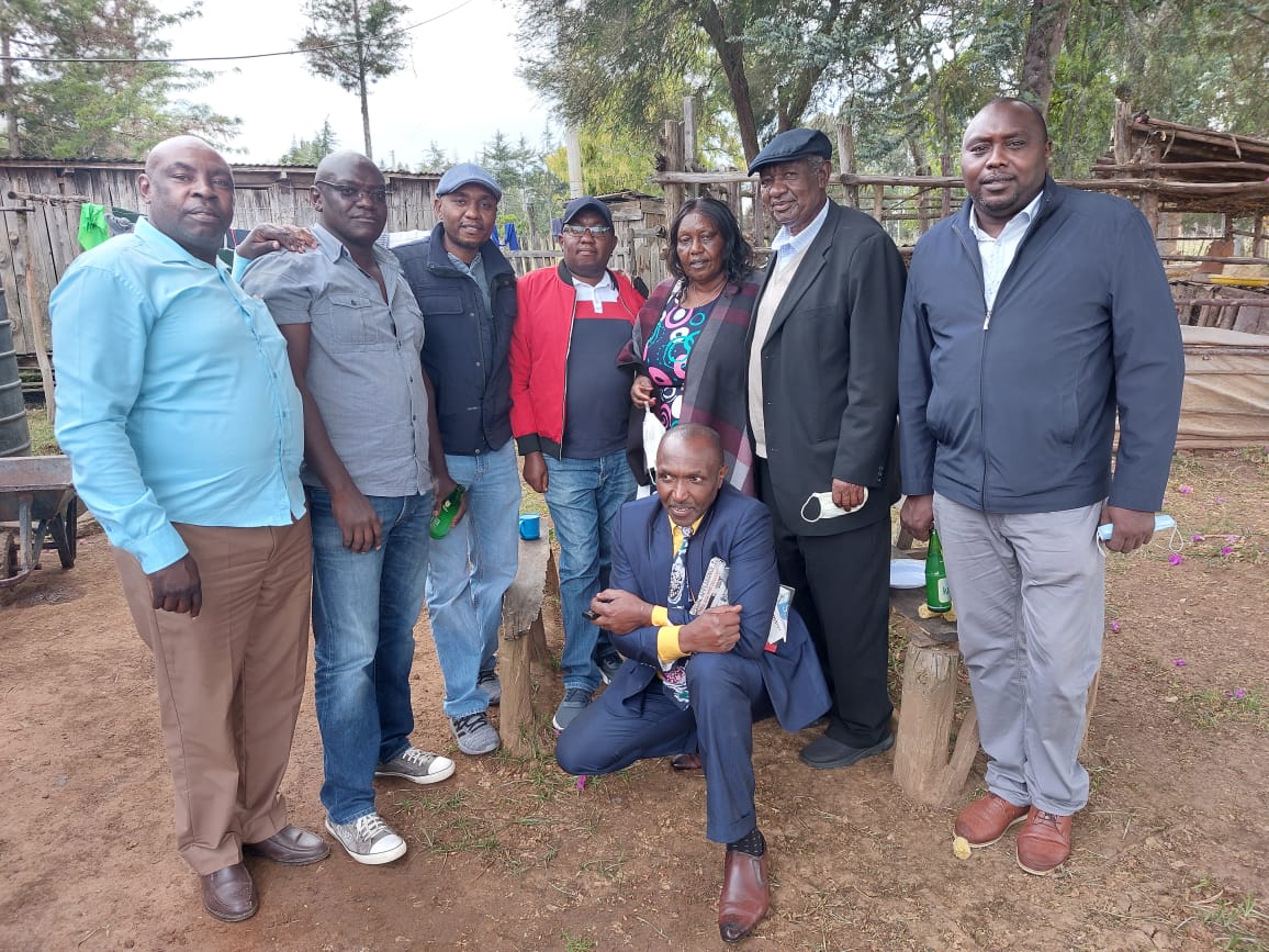 Clement with community group