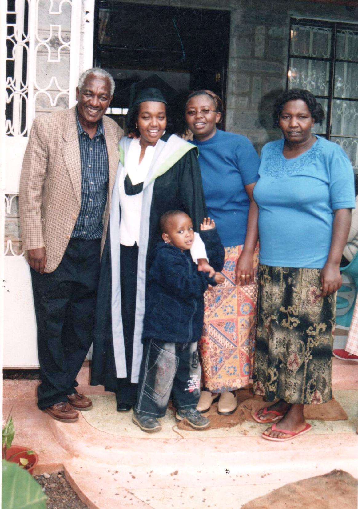 Clement at family graduation