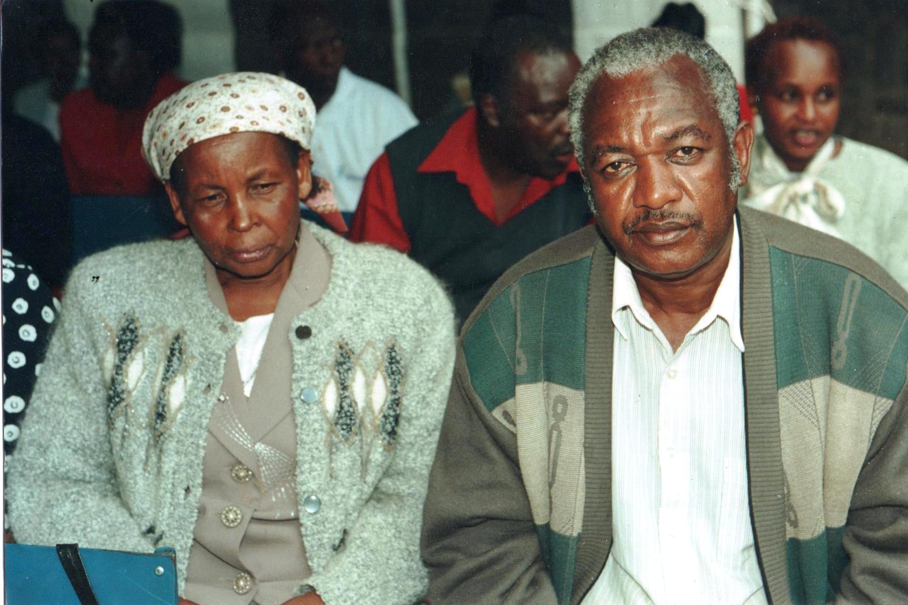 Couple seated