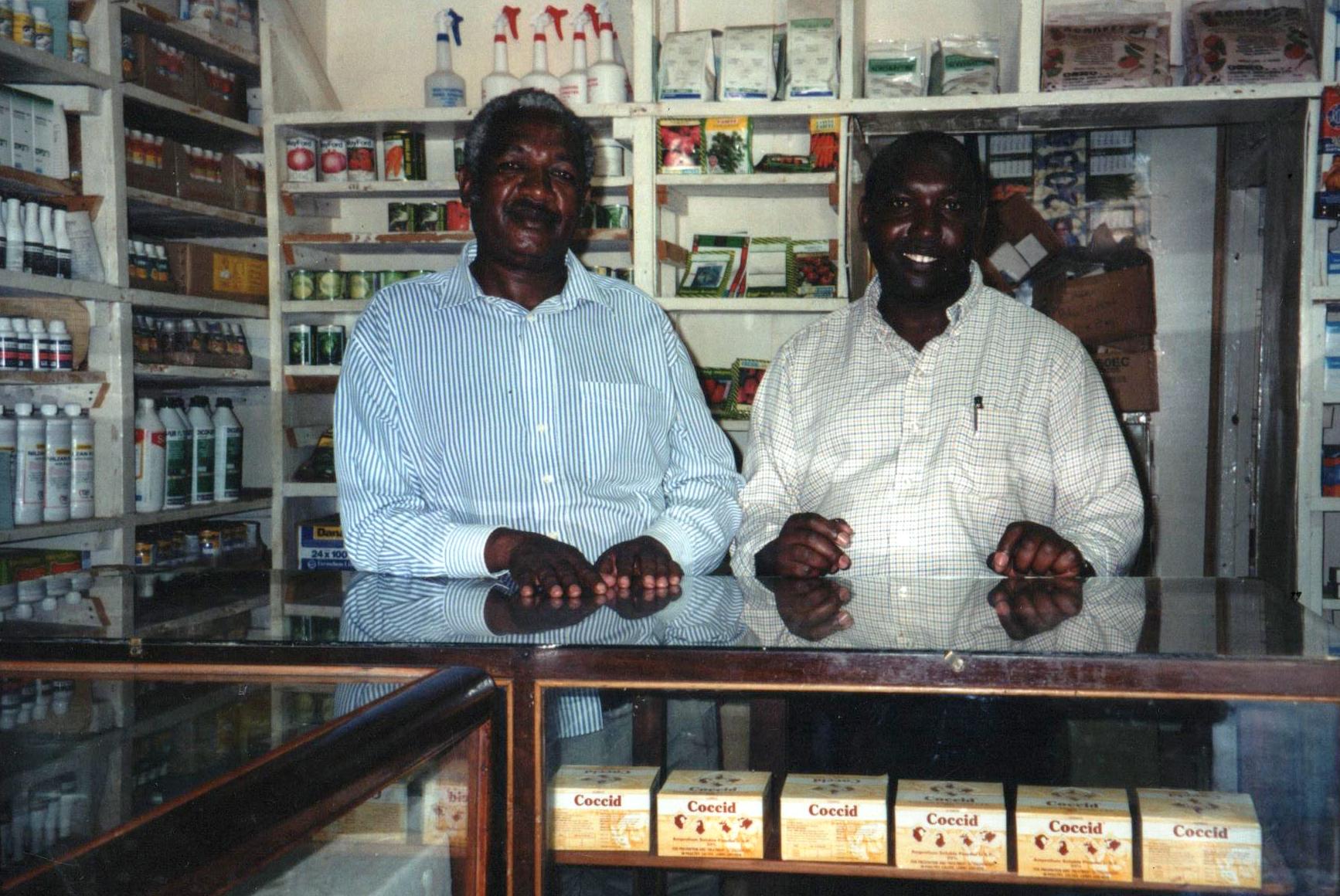 Men in shop